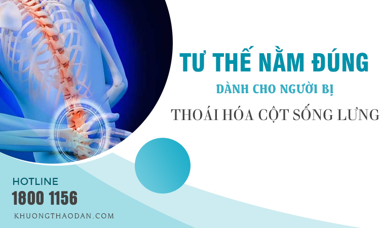 Tư thế nằm cho người thoái hóa đốt sống lưng giúp giảm đau ngủ ngon