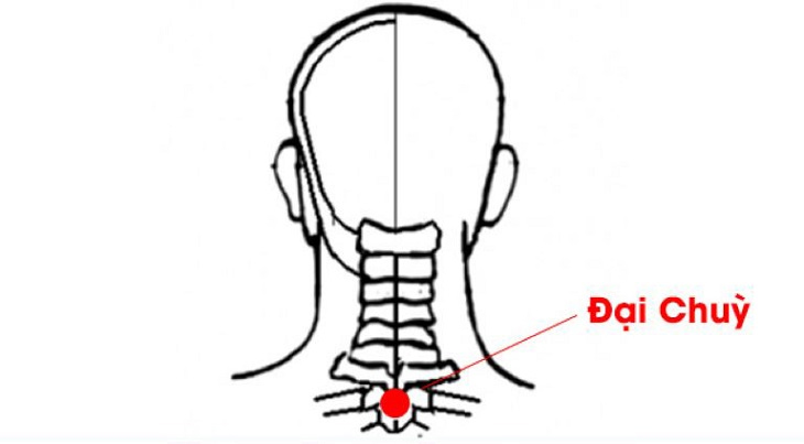 Vị trí Huyệt Đại chùy